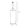Cecilia free standing toilet brush holder with Swarovski crystals Secret Bath