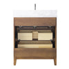 Carla bathroom cabinet. Contemporary fluted doors vanity secretbathstore