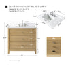 Carla bathroom cabinet. Contemporary fluted doors vanity secretbathstore