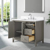 Carla bathroom cabinet. Contemporary fluted doors vanity secretbathstore