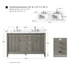 Carla bathroom cabinet. Contemporary fluted doors vanity secretbathstore