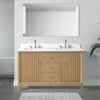 Carla bathroom cabinet. Contemporary fluted doors vanity secretbathstore