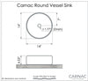 CARNAC CRUDE ROUND VESSEL SINK