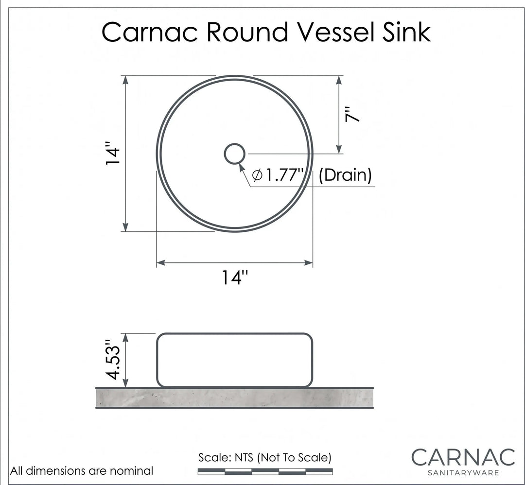 CARNAC CRUDE ROUND VESSEL SINK
