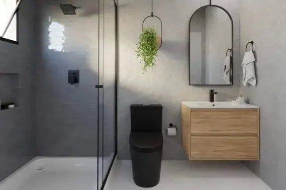 Cube small Bath Vanity with sink. 24 inches bathroom vanity. Roca Group
