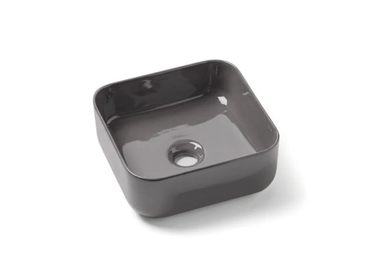Modern Square Porcelain Vessel Sink | Multi-Color Bathroom Basin