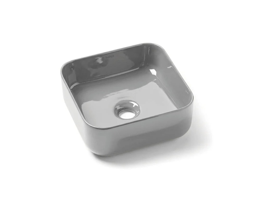 Modern Square Porcelain Vessel Sink | Multi-Color Bathroom Basin