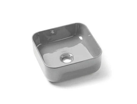Modern Square Porcelain Vessel Sink | Multi-Color Bathroom Basin