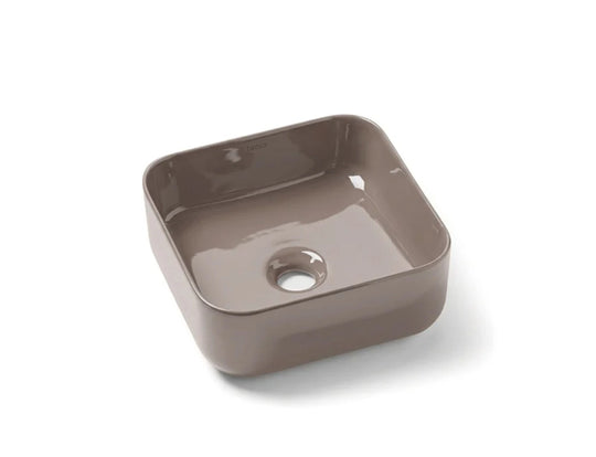 Modern Square Porcelain Vessel Sink | Multi-Color Bathroom Basin