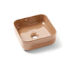 Modern Square Porcelain Vessel Sink | Multi-Color Bathroom Basin