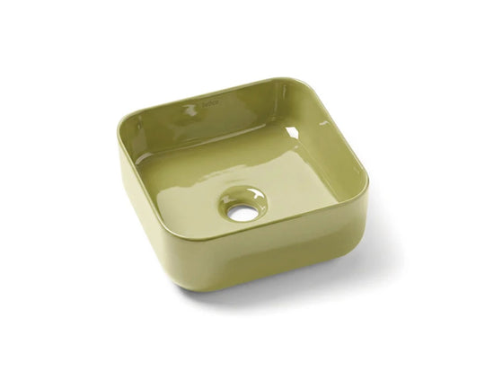 Modern Square Porcelain Vessel Sink | Multi-Color Bathroom Basin