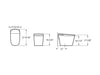 Zenix square Smart Toilet, Floor Mount, White Vitreous China. Celite by Roca Roca