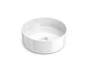 Dinan round colored vessel sink | Round bathroom sink