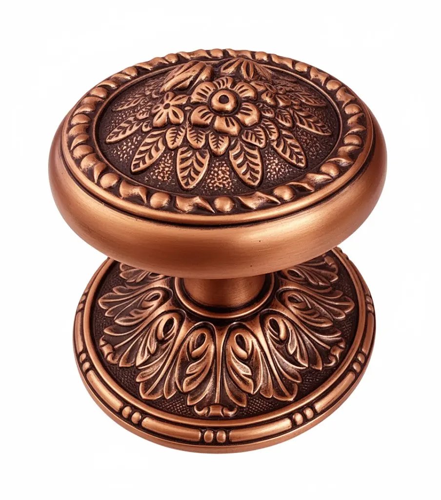 Dover Center door fixed knob 3 in . Classica collection. Brass door Knob Luxury door knobs.