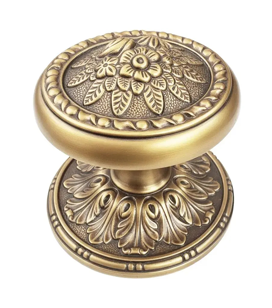 Dover Center door fixed knob 3 in . Classica collection. Brass door Knob Luxury door knobs. Secret Bath Plus