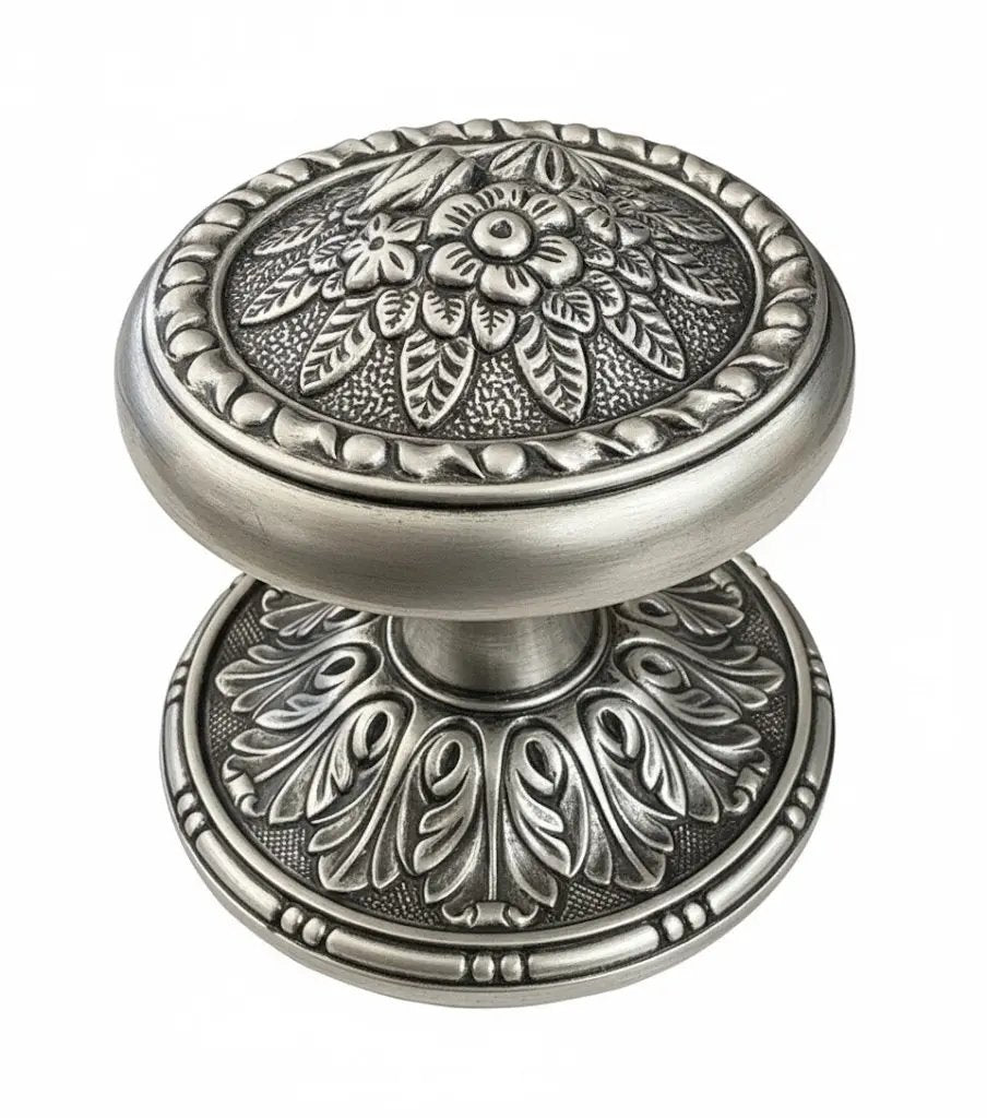 Dover Center door fixed knob 3 in . Classica collection. Brass door Knob Luxury door knobs.