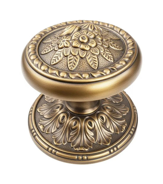 Dover Center door fixed knob 3 in . Classica collection. Brass door Knob Luxury door knobs.