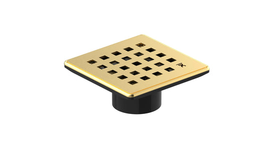 Square 4" shower drain. Modern shower drains. Guru