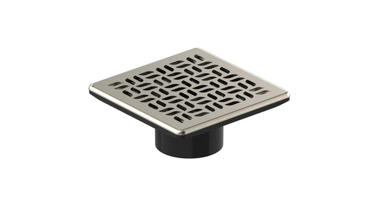 Square 4" shower drain. Modern shower drains. Guru