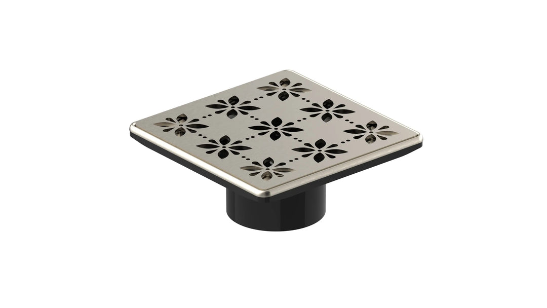 Square 4" shower drain. Modern shower drains. Guru