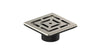 Square 4" shower drain. Modern shower drains. Guru