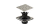 Square 4" shower drain. Modern shower drains. Guru