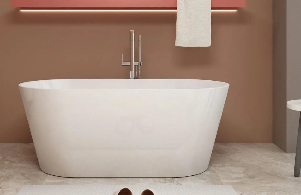Lucy acrylic free standing bathtub. Oval tub. Modern tub. Secret Bath