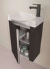 Pack Piccolo 18 inches floating small bathroom Vanity with sink and mirror.