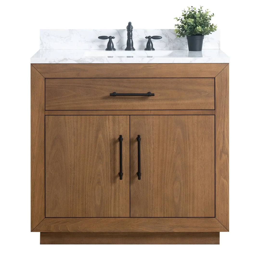Elliott 36" free standing bathroom vanity. Wood bathroom cabinet Secret Bath