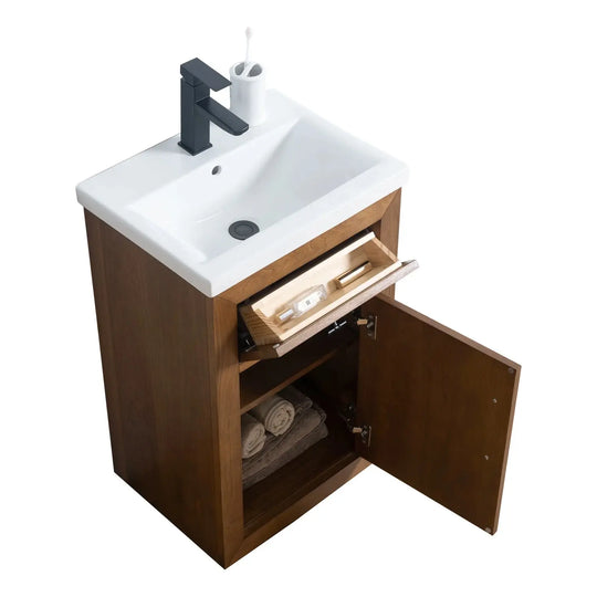narrow bathroom vanity