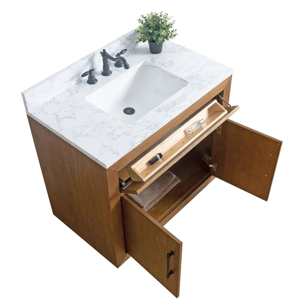 Elliott 36" free standing bathroom vanity. Wood bathroom cabinet Secret Bath