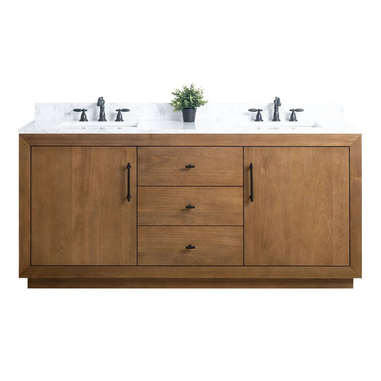 Elliott 72" free standing double sink bathroom vanity. Secret Bath