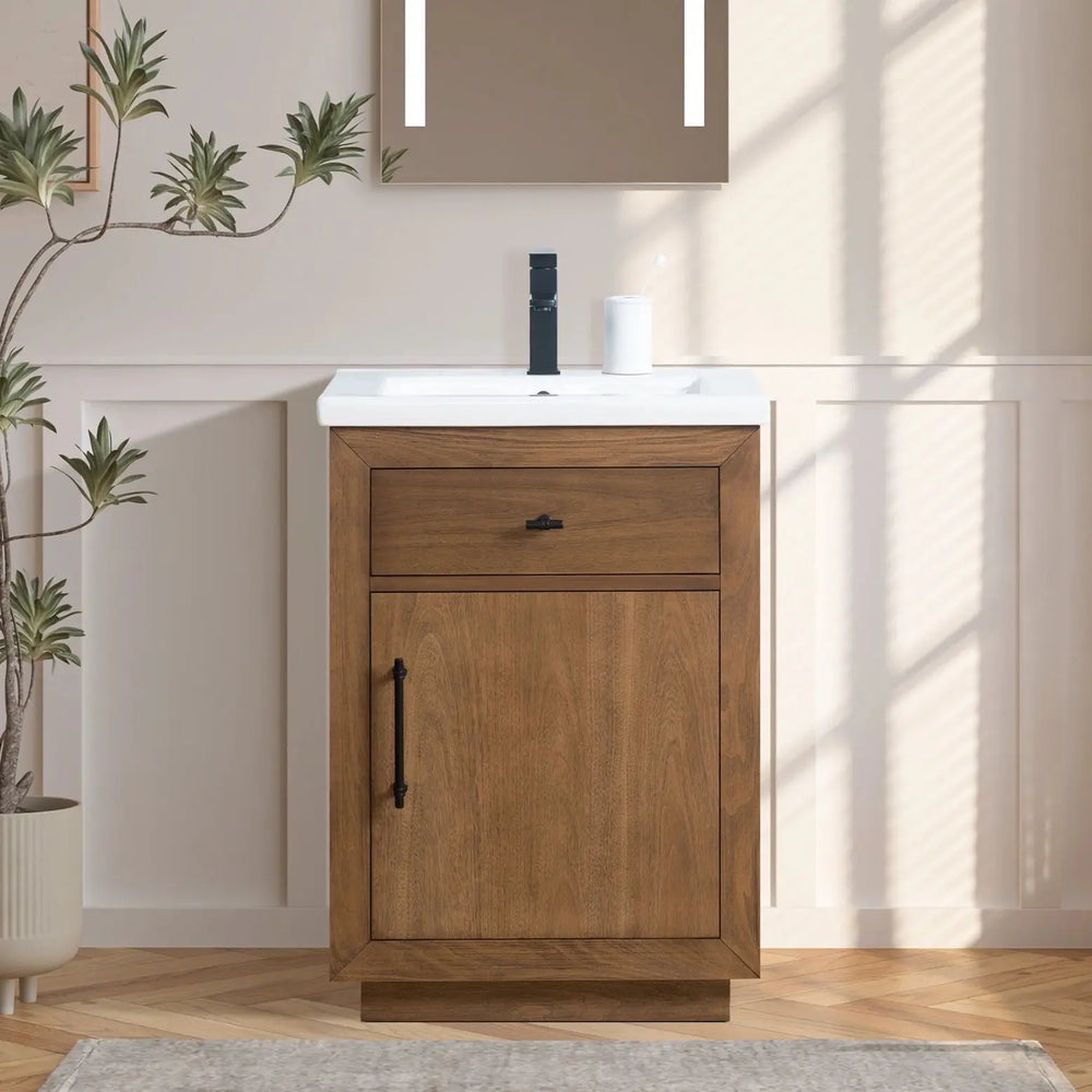 Elliott 24" free standing bathroom vanity. Small bathroom cabinet Secret Bath