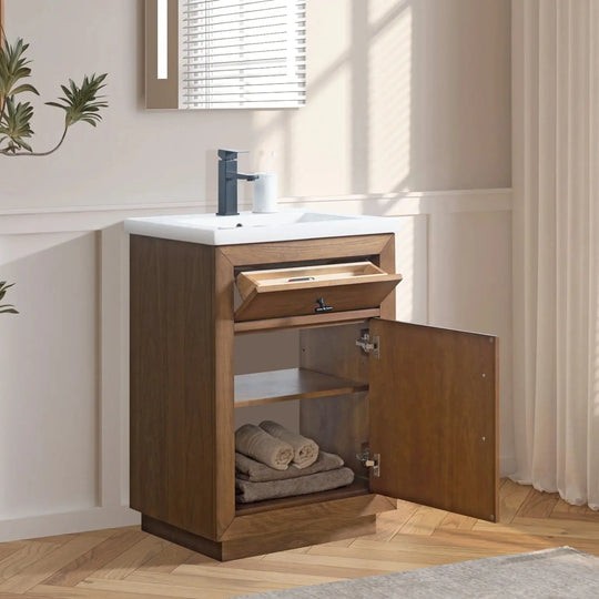 Elliott 24" free standing bathroom vanity. Small bathroom cabinet Secret Bath
