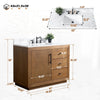 Elliott 42" free standing bathroom vanity. Wood bathroom cabinet Secret Bath