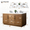 Elliott 72" free standing double sink bathroom vanity. Secret Bath