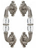 Empire Door handles set with Swarovski crystals. Shower door handle