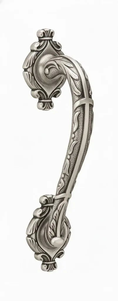 Empire door pull handle on rosettes 11 in. Classica collection.