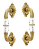 Empire Door handles set with Swarovski crystals. Shower door handle