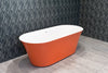 Iris Orange Bathtub, Luxury bathtub , Solid Surface bathtub ,Matte white bathtub ,Large bathtub, free standing bathtub