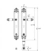 Gaia Entry Door Set. Luxury Front Door Lock Set. Secret Bath Plus