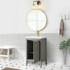Gale free standing small bathroom vanity. Small bathroom cabinet. Secret Bath