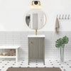 Gale free standing small bathroom vanity. Small bathroom cabinet. Secret Bath