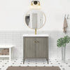 Gale free standing 30" bathroom vanity. Fluted cabinet door. Secret Bath