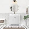 Gale free standing 30" bathroom vanity. Fluted cabinet door. Secret Bath