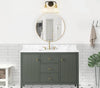 Gale free standing 48" bathroom vanity. Fluted cabinet door. Secret Bath