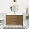 Gale free standing 48" bathroom vanity. Fluted cabinet door.