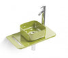 Modern vanity set|Colored bathroom sink set