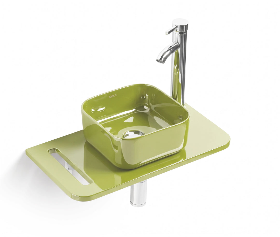 Modern vanity set|Colored bathroom sink set
