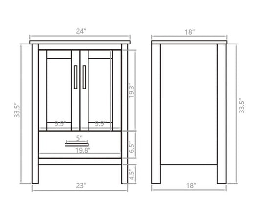 Grove free standing bathroom vanity. Waterproof bathroom cabinet. Secret Bath